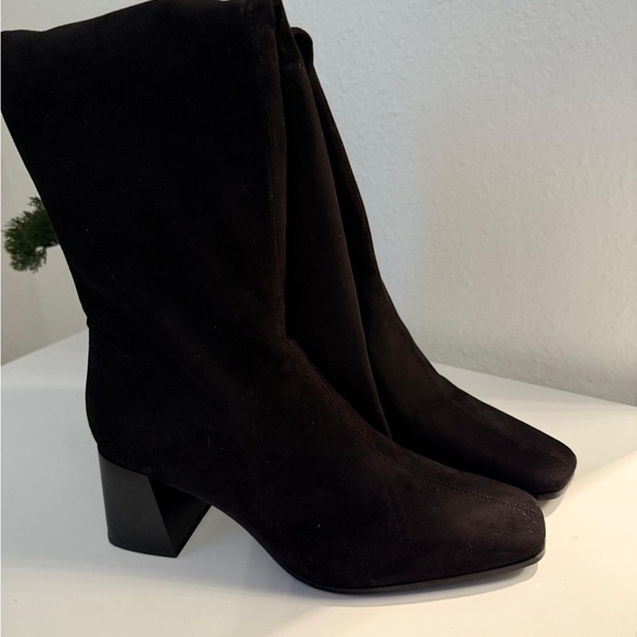Zara Black Over the Knee Boots - Picture 2 of 3